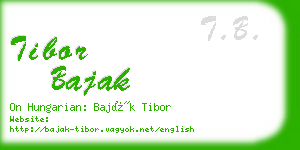 tibor bajak business card